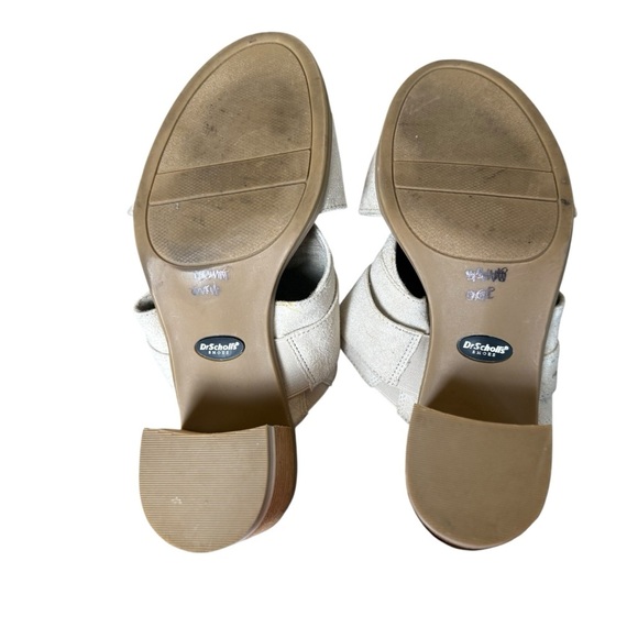 Dr. Scholl's Spellbound Sandals Women's 8M Open Toe Block Heel Taupe Slip-On - Picture 9 of 11